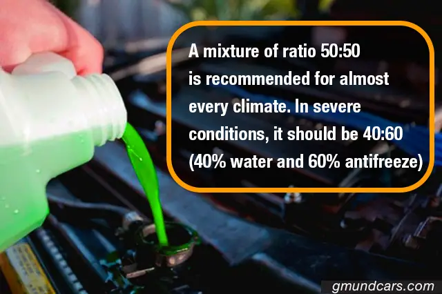 coolant ratio