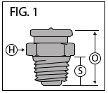 button head grease fittings
