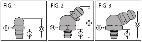 drive type grease fittings