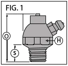 hydraulic shut off grease fittings