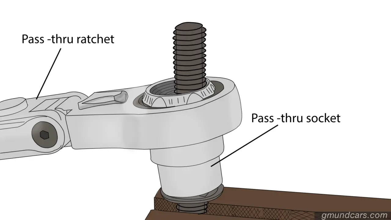 pass-thru ratchet and pass-thru socket