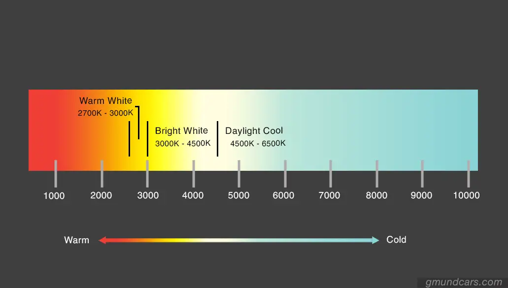 Warm vs cool color chart