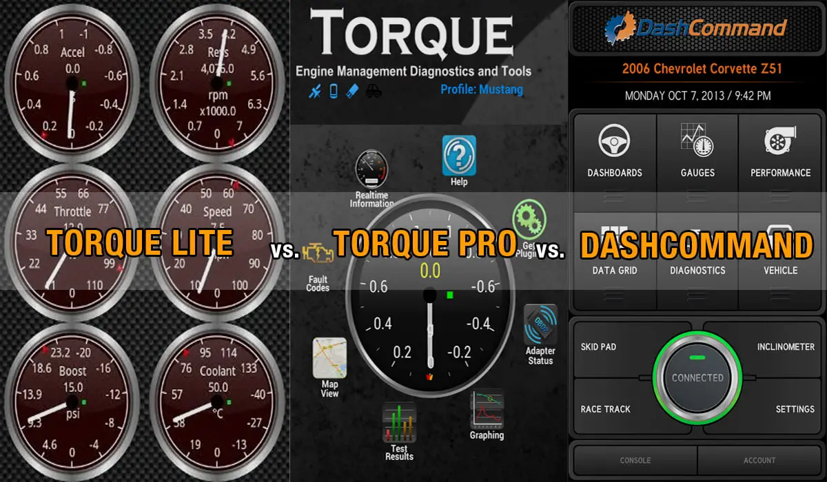 torque lite vs torque pro vs dashcommand