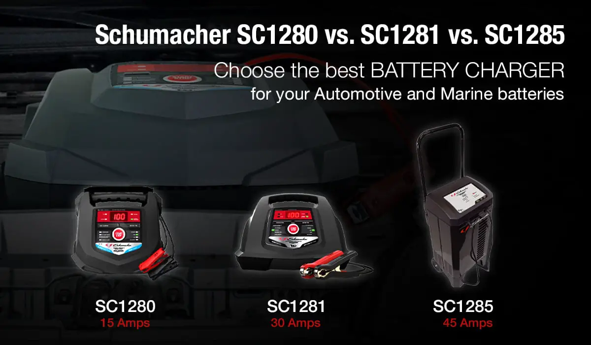 schumacher battery charger comparison sc1280 vs sc1281 vs sc1285