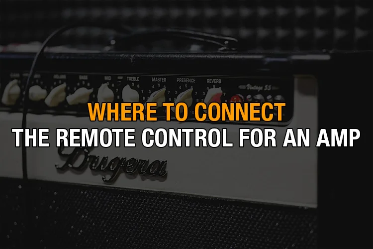 Where to connect the remote wire for an amp