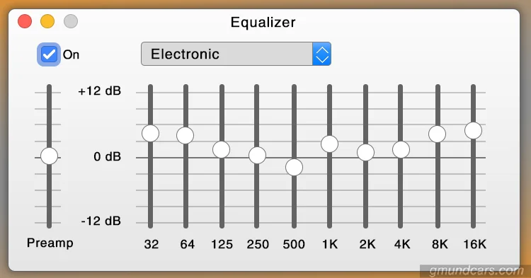 Best equalize setting for electronic music