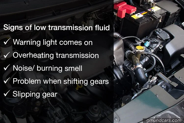 Signs of low transmission fluid