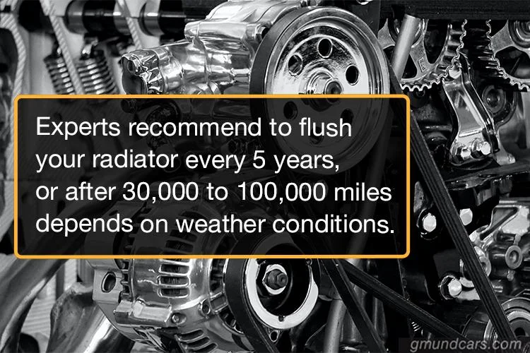 how often to flush the radiator