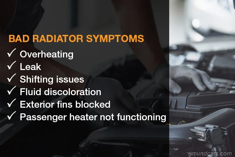 Bad radiator symptoms