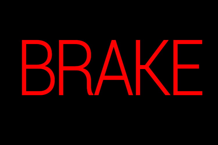 Brake system warning light