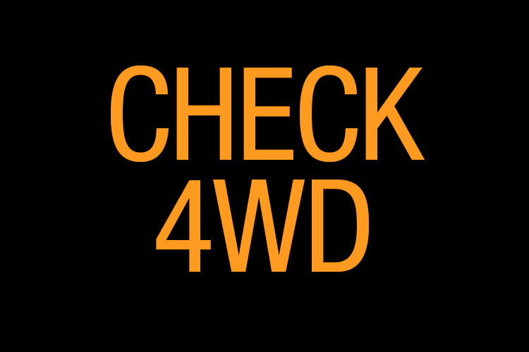 Check 4WD Warning Light