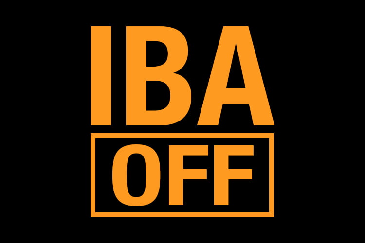 Intelligent brake assist (IBA) off indicator