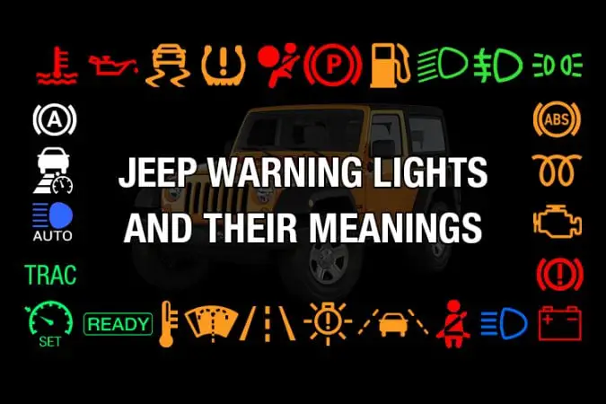 Jeep warning lights and their meanings