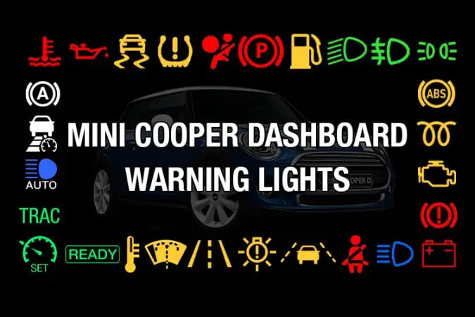 Mini Cooper dashboard warning lights