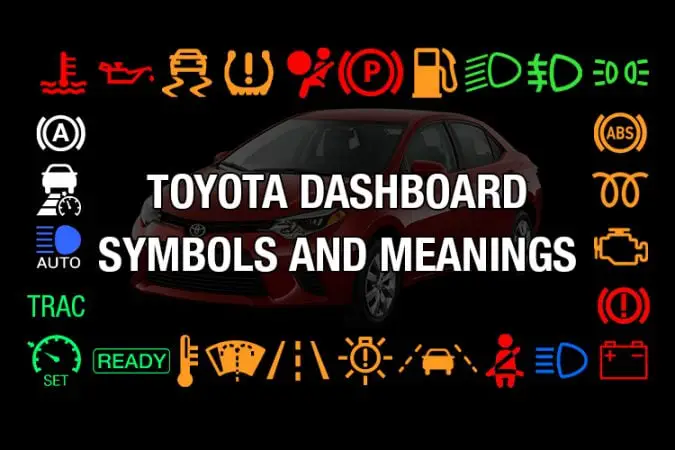 toyota dashboard lights and meanings