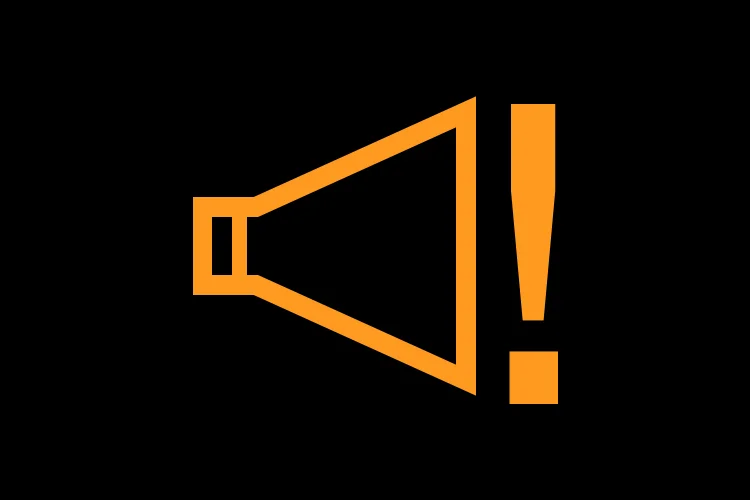 Audio system fault indicator