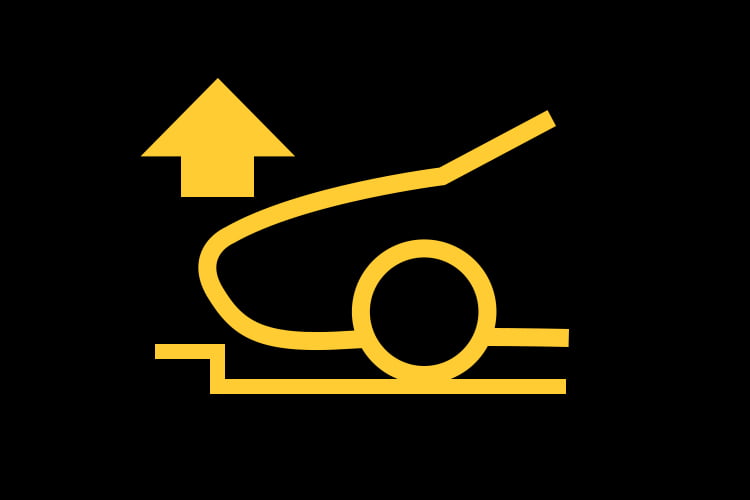 Front lift system indicator