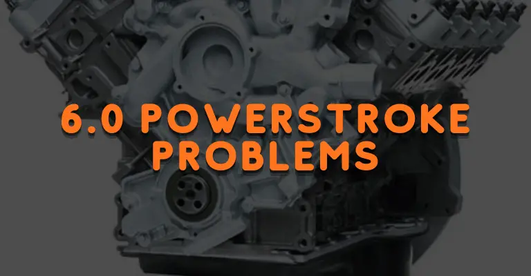 6.0L Powerstroke Engine from Ford against a white background