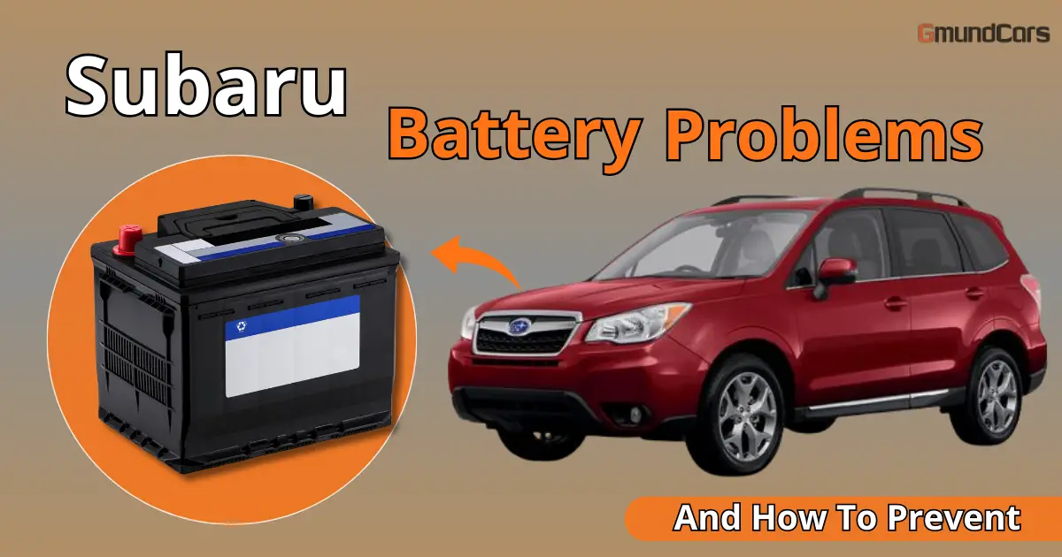 Subaru Forester with common battery problems and prevention tips, highlighted by GmundCars.