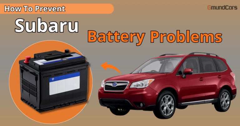 Here's a picture of a Subaru with a battery highlighted to begin illustrating the common Subaru battery problems an owner may experience.