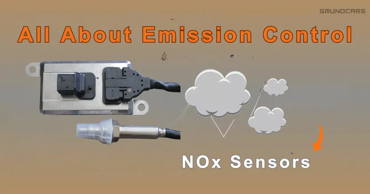 Custom infographic image illustration the introduction to NOx sensors and emission control.
