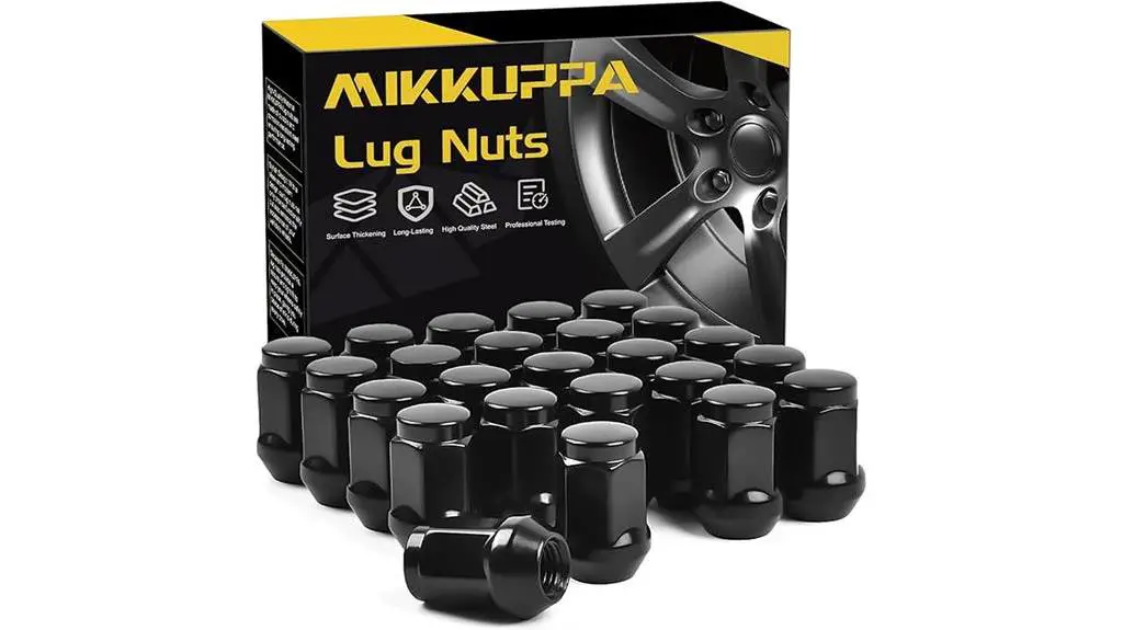 24pcs black lug nuts