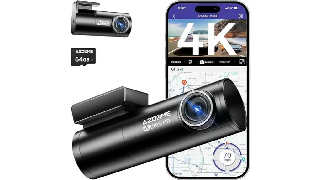 4k front rear dash cam