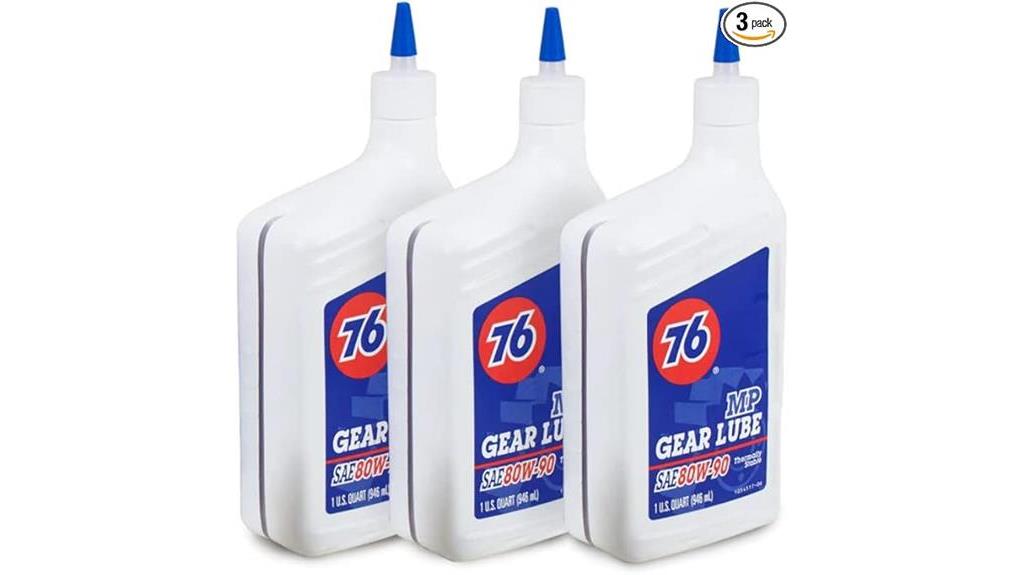 80w90 gear oil 3 quarts