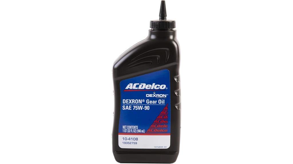 acdelco 75w 90 gear oil