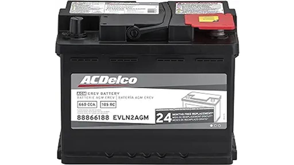 acdelco agm battery warranty