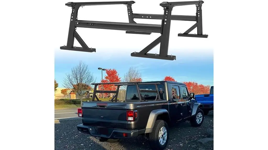 adjustable aluminum ladder rack