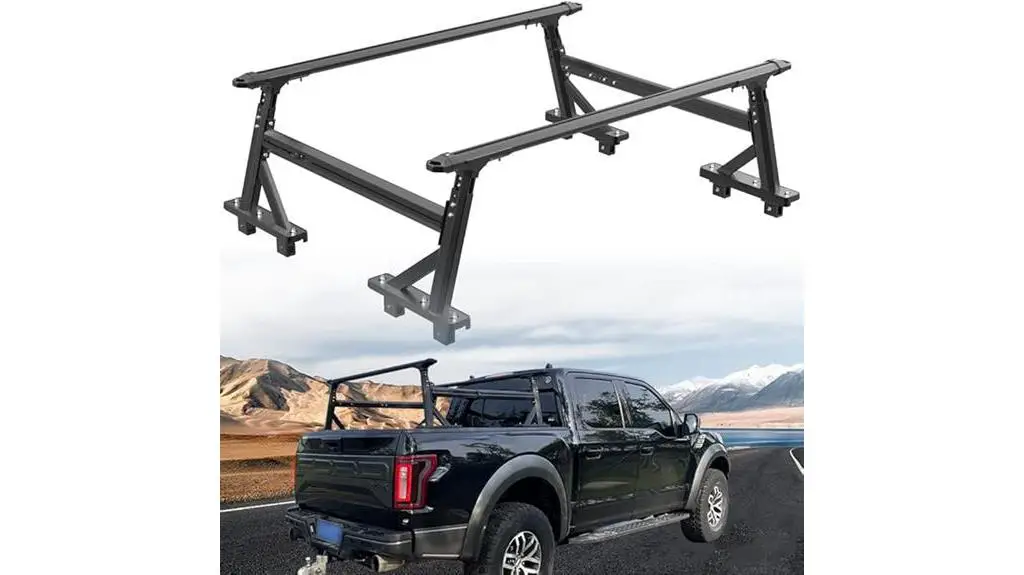 adjustable pickup bed rack