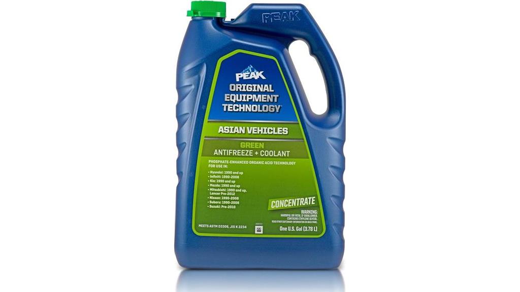 asian vehicle green coolant