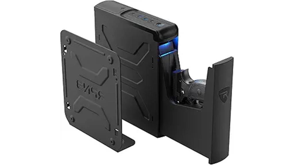 biometric handgun nightstand safe