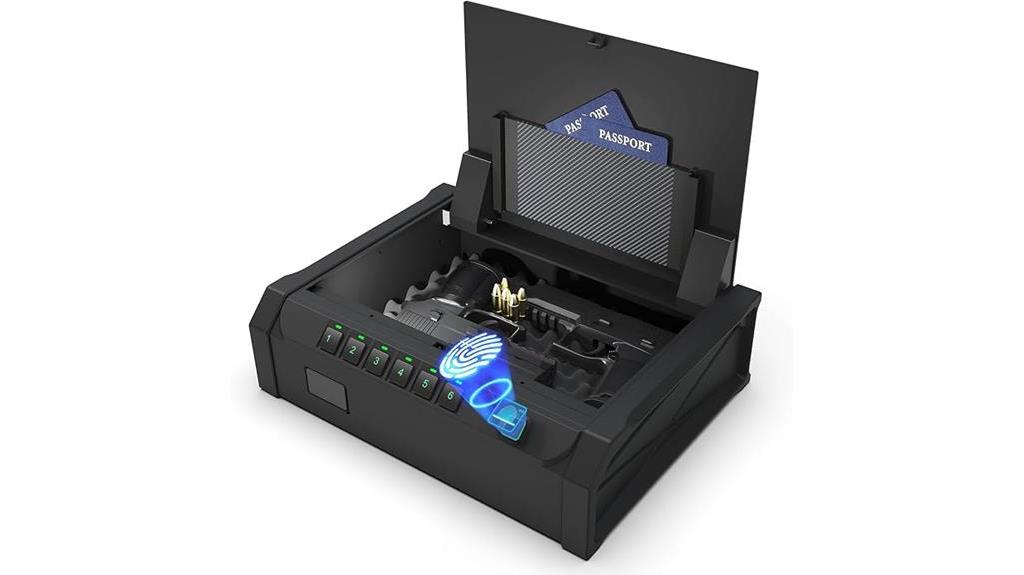 biometric pistol gun safe