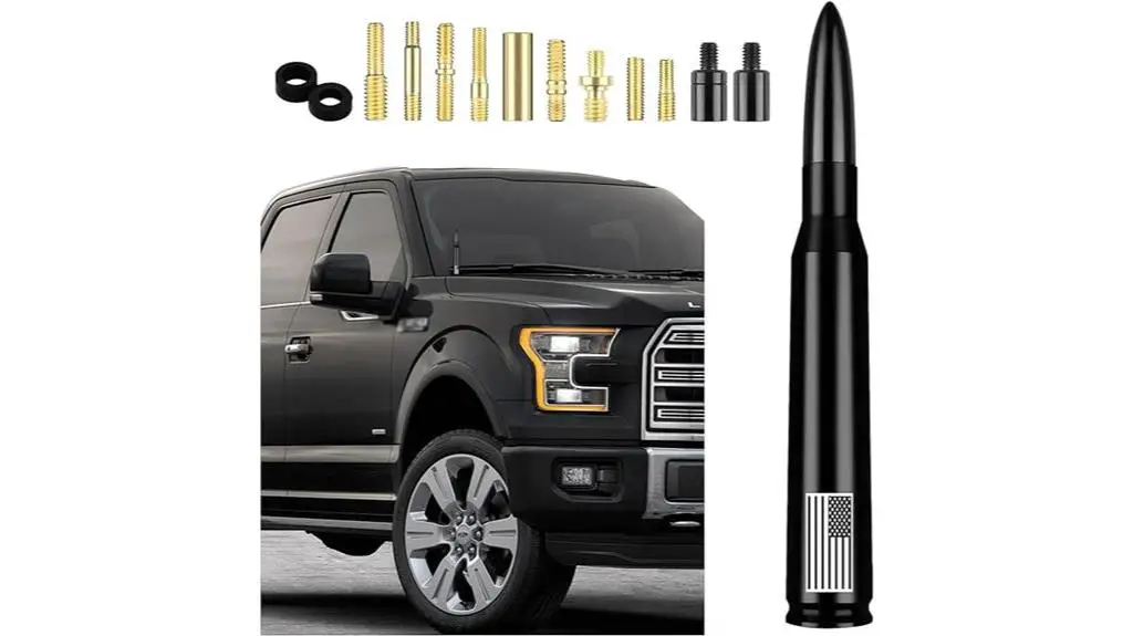 black car bullet antenna