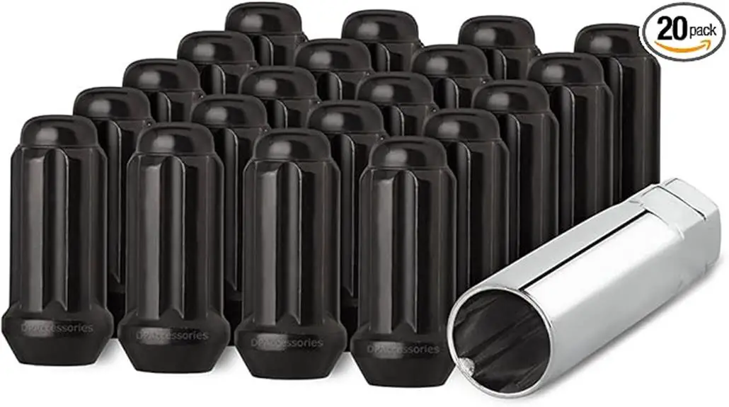 black duplex xl lug nuts