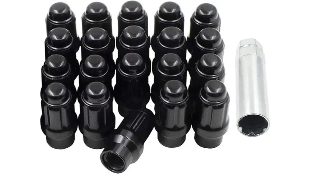 black lug nut kit