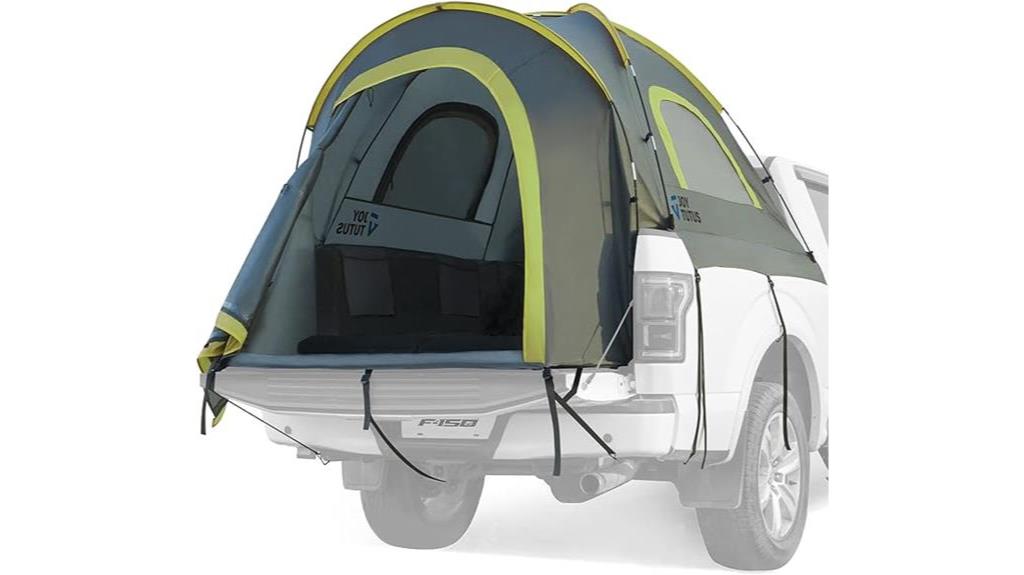 compact truck tent for two