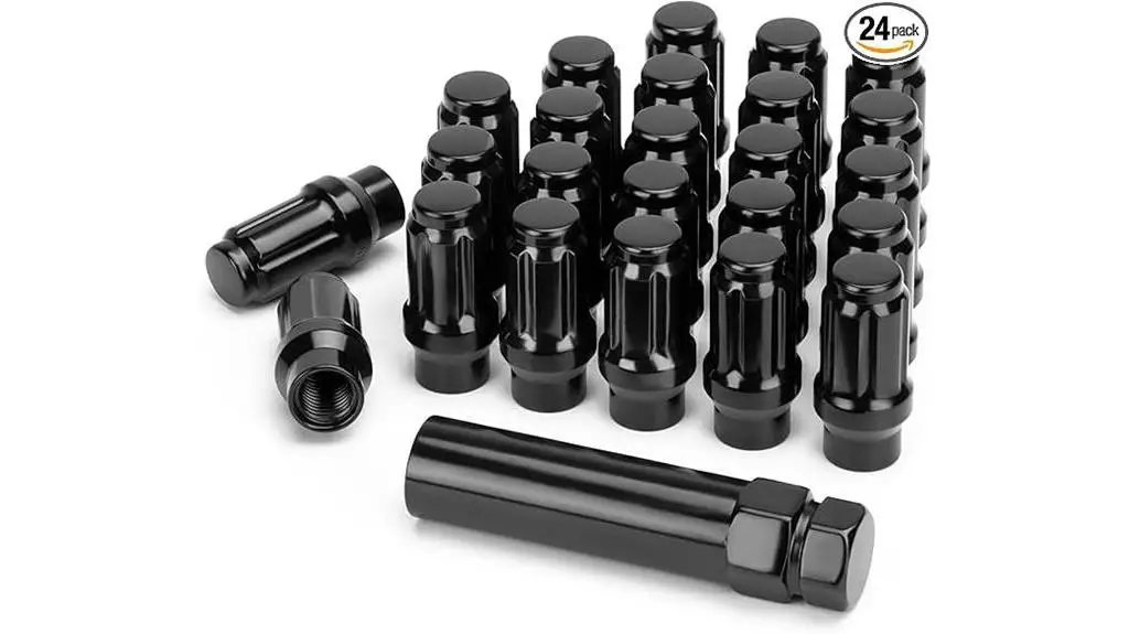 extended lug nuts set