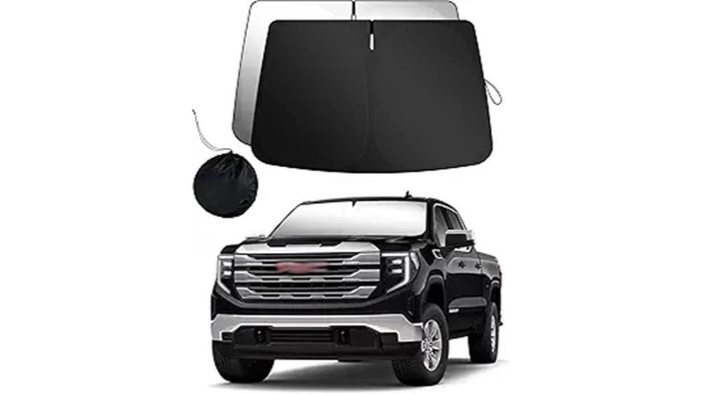 gmc sierra windshield sunshade