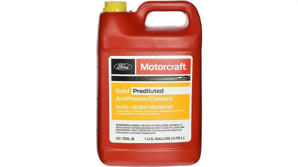 gold pre diluted antifreeze coolant gallon