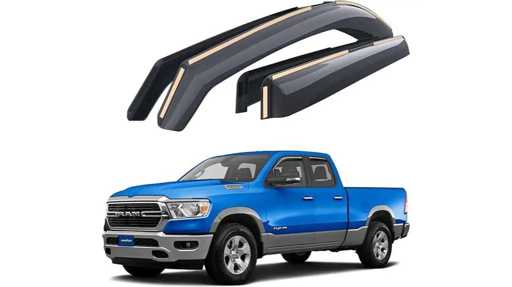 goodyear window deflectors dodge ram