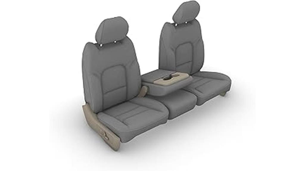 gray waterproof truck seat covers