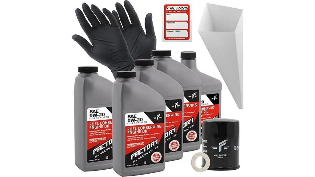 honda acura synthetic oil kit