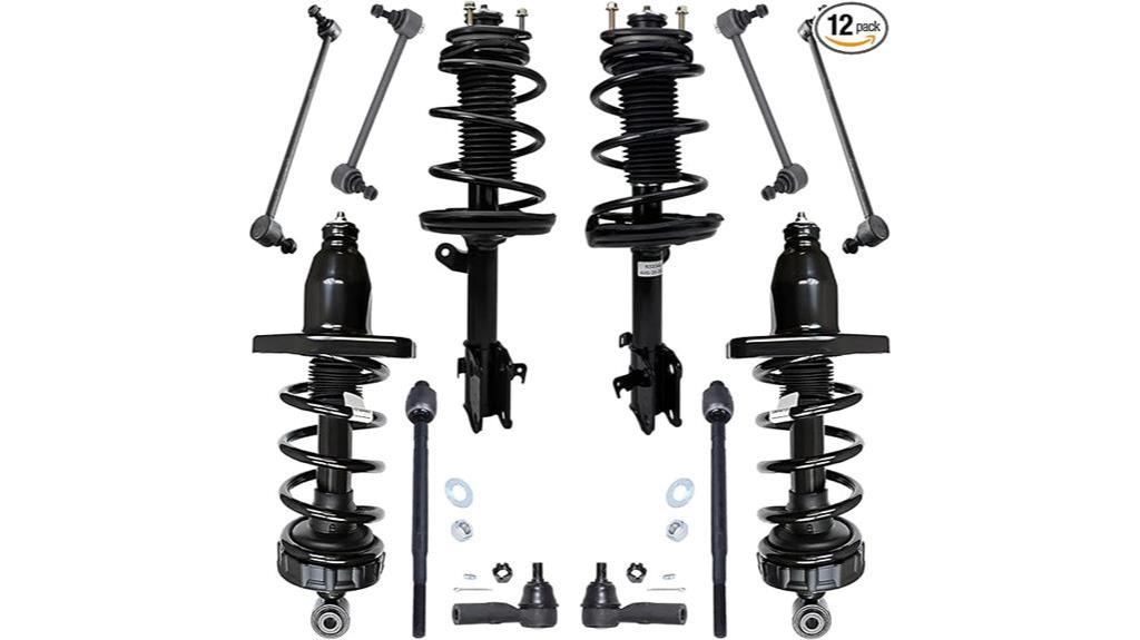 Detroit Axle Front Driver Side Strut Assembly For 2006-2014 Honda Ridgeline - Complete Loaded Strut