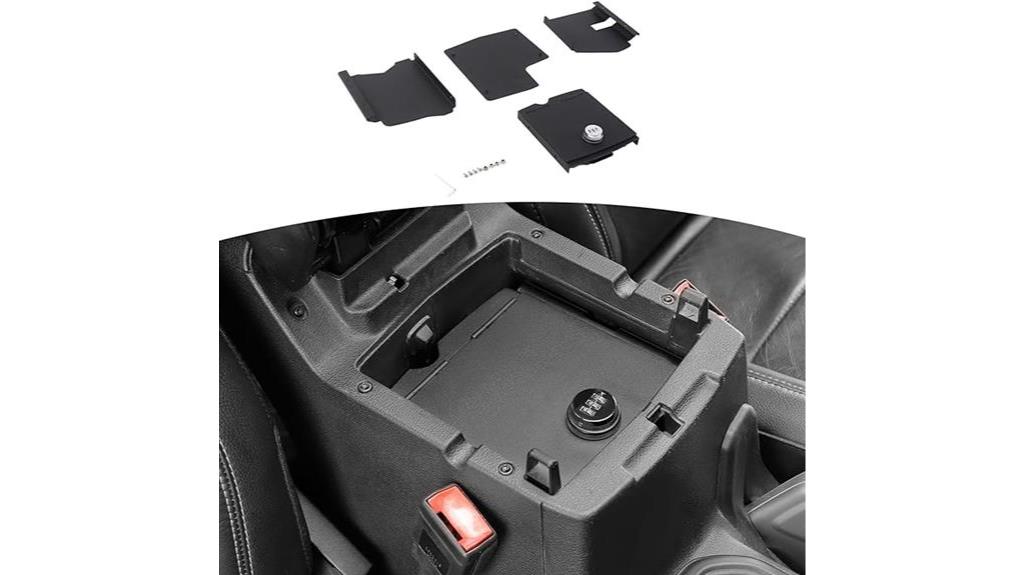 jeep console organizer safe