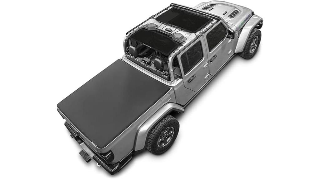 jeep gladiator sunshade accessory