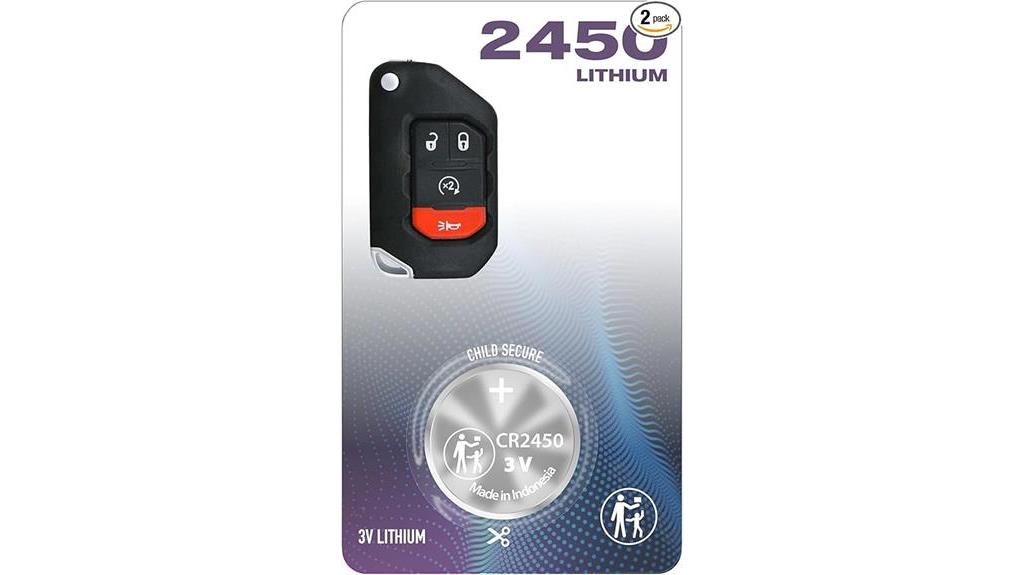 jeep key fob battery