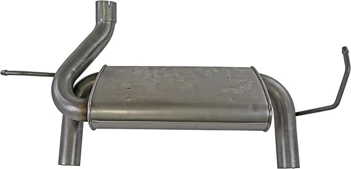 jeep wrangler exhaust muffler assembly